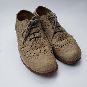 John Fluevog Encourage Connie Grey Oxfords